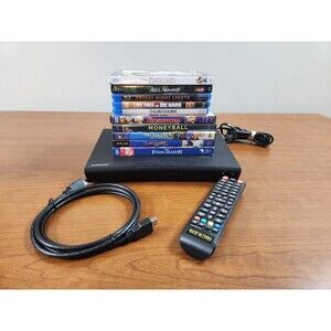Samsung Blu-ray Player Model BD-JM51 + New Remote & HDMI Cable + Lot of 10 Movie